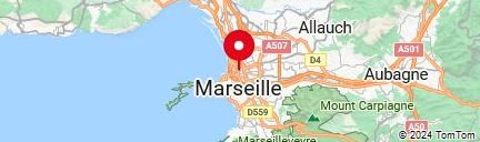Map of Marseille,France